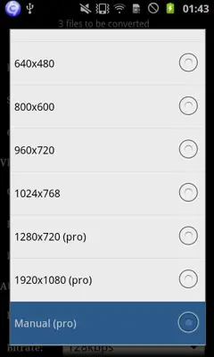 VidCon codec def android App screenshot 2